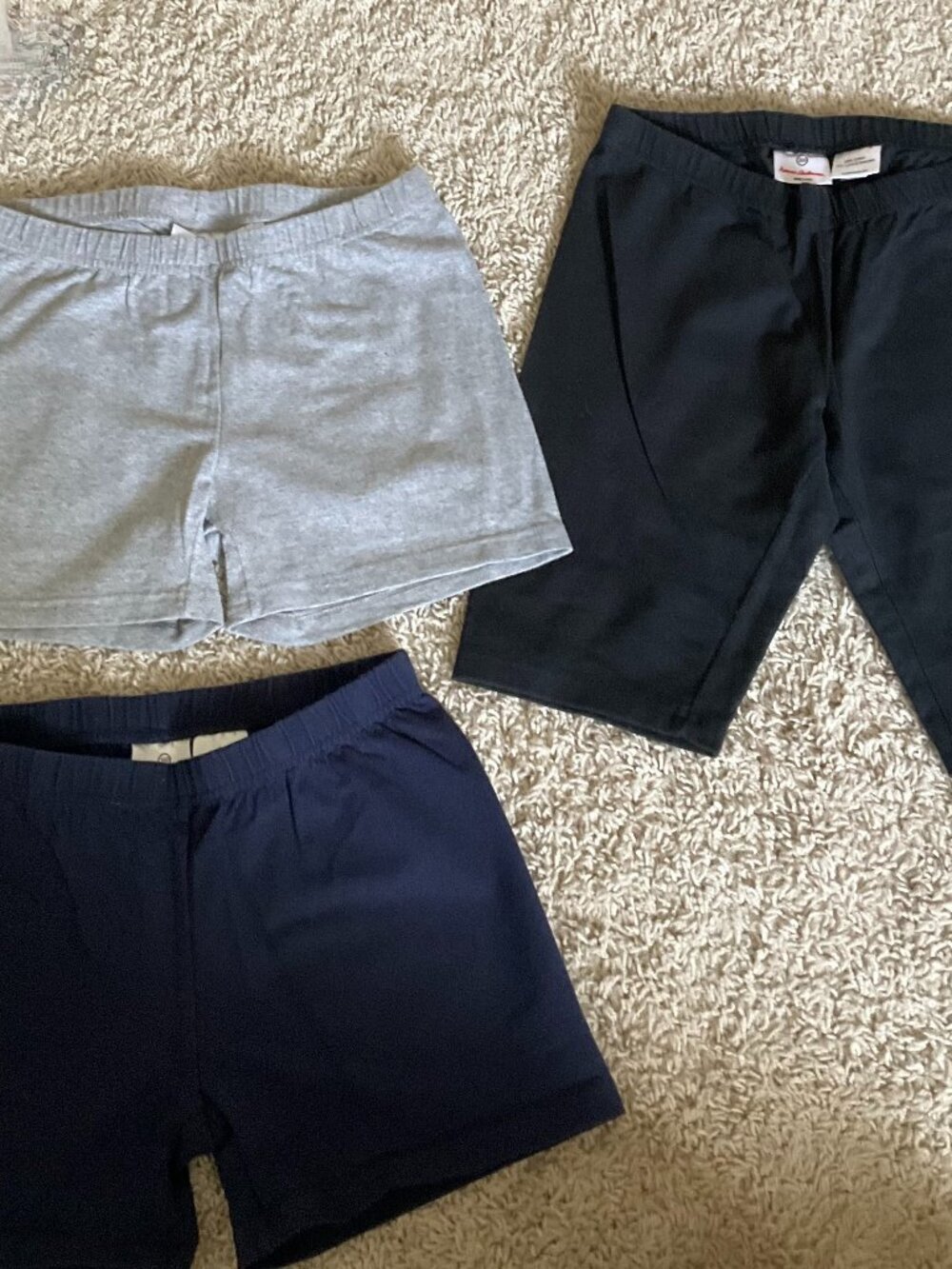 Hanna Andersson set of three bike shorts for girls. Size: 160 (US 14).